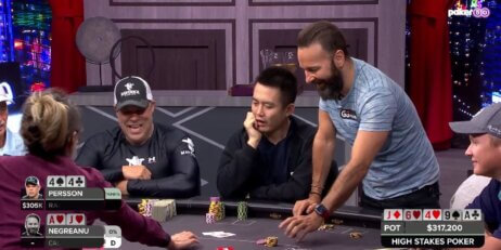 LO MÁS DESTACADO DE HIGH STAKES POKER, TEMPORADA 10, EPISODIO 15 – DANIEL NEGREANU SE ENFRENTA A ERIC PERSSON EN BOTES MASIVOS