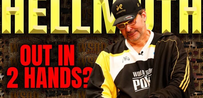 PHIL HELLMUTH PIERDE Y SALE CORRIENDO DEL HUSTLER CASINO LIVE