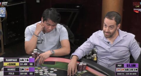 MANO DE POKER DE LA SEMANA – FAROL MILLONARIO DE RAMPAGE CON AS-ALTO EN EL MILLION DOLLAR GAME