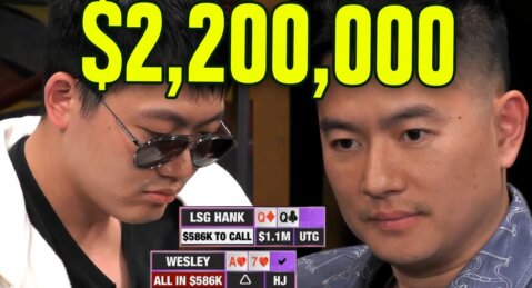 MANO DE POKER DE LA SEMANA – WESLEY SE REDIME EN UN BOTE DE $2.200.000