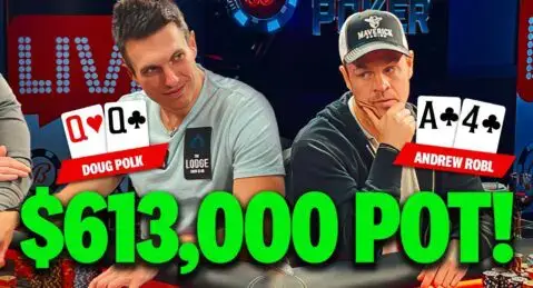 MANO DE POKER DE LA SEMANA – DOUG POLK CONTRA ADREW ROBL EN UN BOTE DE $631.000