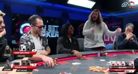 MANO DE POKER DE LA SEMANA – KEIR SULLIVAN DESTRUYE A JUNGLEMAN EN BIG BET POKER