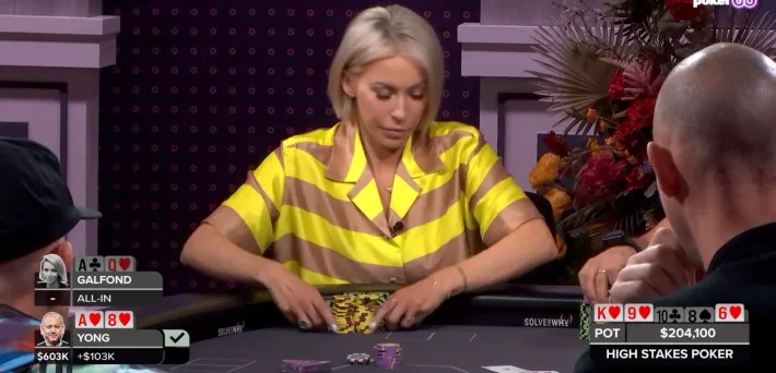 HIGH STAKES POKER – DEBUT ACCIDENTADO PARA FARAH GALFOND