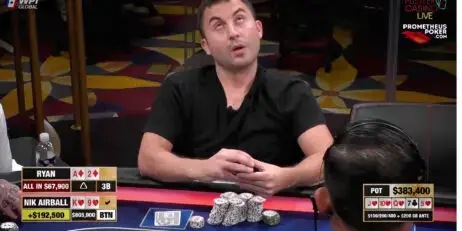 MANO DE POKER DE LA SEMANA – RYAN FELDMAN HACE UN MAL FAROL CONTRA NIK AIRBALL