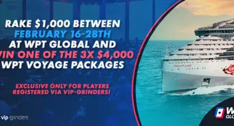 JUEGA EN WPT GLOBAL DESDE EL 16 AL 28 DE FEBRERO Y GANA UN PAQUETE DE LA WPT VOYAGE POR $4.000