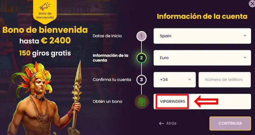 bizzo casino bono codigo promocional