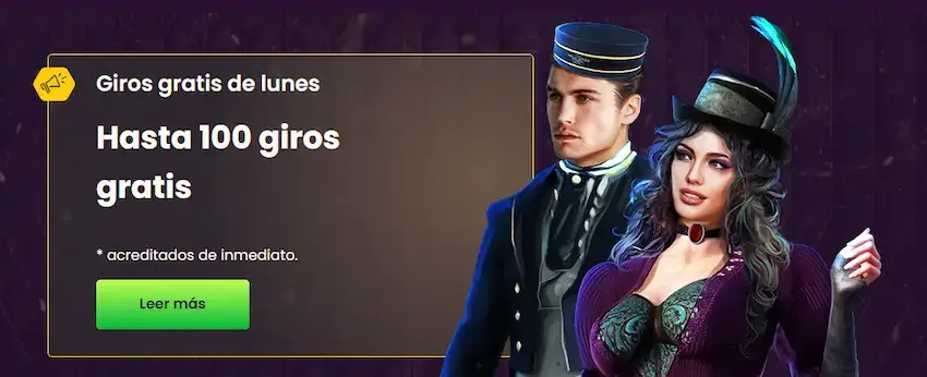 bizzo casino giros gratis de lunes