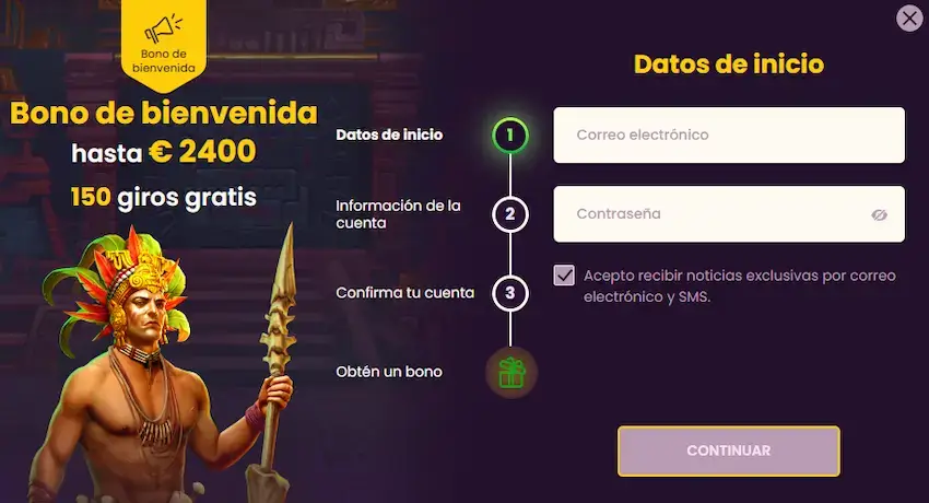 bizzo casino registrar cuenta