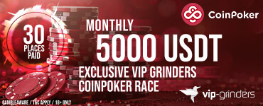 Exclusiva CoinPoker Race $5,000 USDT